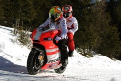 La Ducati a Campiglio